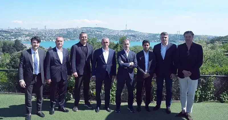UEFA ve TFF heyetleri, Avrupa Ligi Finali öncesi İstanbul da bir araya geldi