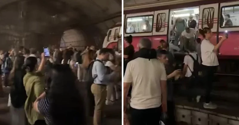 Metro Seferi Raydan Çıktı