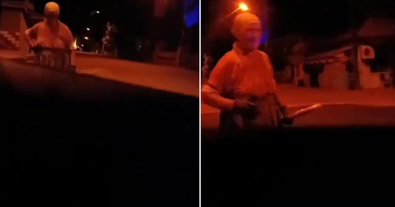 Esrarengiz köyde korku dolu anlar! Bir anda karşılarına çıktı