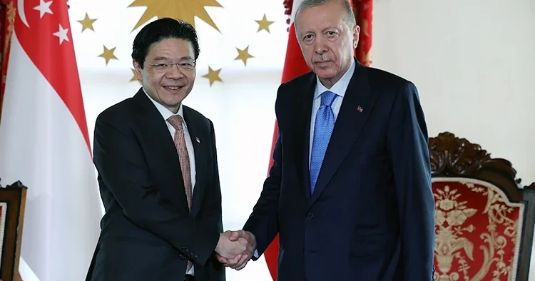 Cumhurbaşkanı Erdoğan, Singapur Başbakanı Lawrence Wong u kabul etti