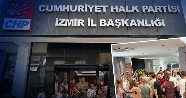 CHP İzmir İl Başkanlığı nda gerginlik! Binadan çıkarıldılar
