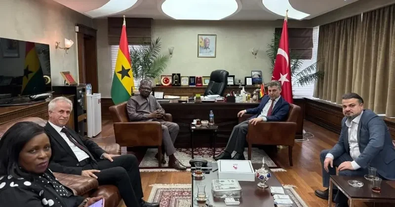 SANKON Genel Başkanı Cevahiroğlu, Gana Cumhuriyeti Ankara Büyükelçisini ziyaret etti
