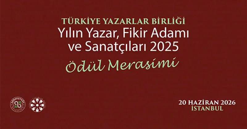Türkiye Yazarlar Birliği 2025 Ödülleri sahiplerini buluyor