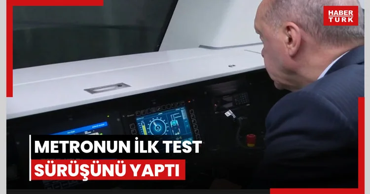 Metronun ilk test sürüşünü yaptı