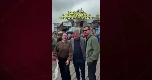 Ünlü teknik direktör Şenol Güneş, San Francisco da Türk taraftarların yoğun ilgisiyle karşılaştı.