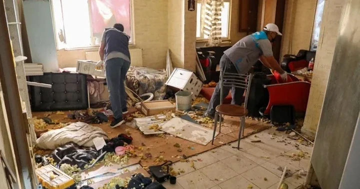 Diyarbakır’da apartman sakinleri şikayet etti! Bir evden 3 kamyon çöp çıkartıldı