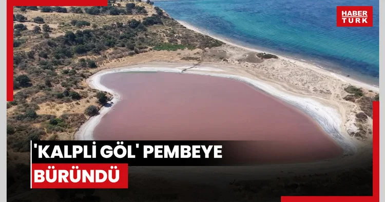 Kalpli Göl pembeye büründü