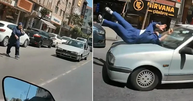 Sollama yapan sürücü kadını metrelerce havaya savurdu Sözcü Gazetesi