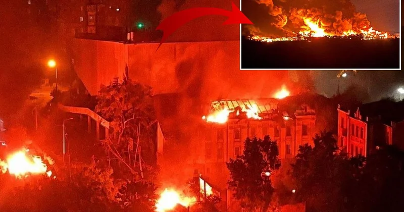 Rusya başkent Kiev i 41 füze ve 125 İHA ile vurdu
