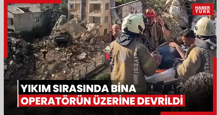 Bina operatörün üzerine devrildi