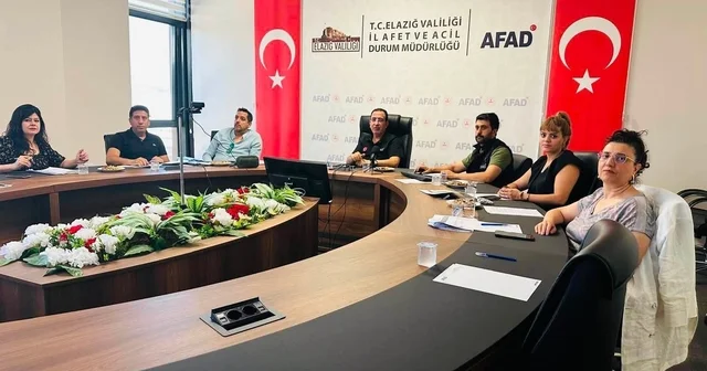 Elazığ da afet risklerinin azaltılmasına yönelik çalışmalar ele alındı Elazığ Haberleri Habertürk Yerel Haberler