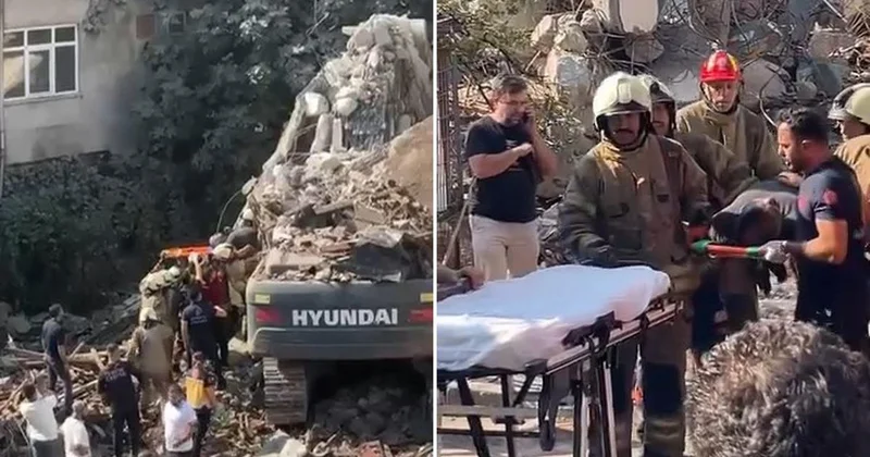 Küçükçekmece de Göçük: İş Makinesi Kurtarıldı