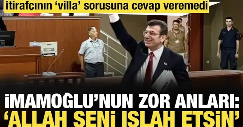 İtirafçının sorusuna cevap veremeyen Ekrem İmamoğlu Allah seni ıslah etsin dedi