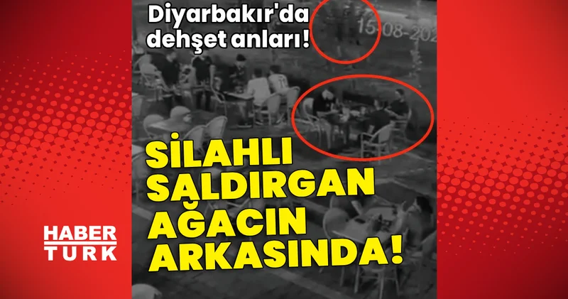 Silahlı saldırgan ağacın arkasında! Diyarbakır da dehşet! Son dakika haberleri