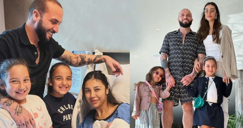 Berkay Şahin ile Özlem Ada Şahin in üçüncü kızları dünyaya geldi