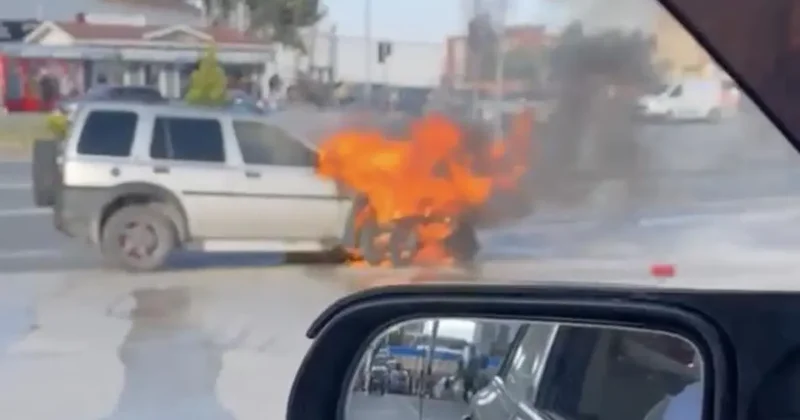 Kastamonu’da cipte çıkan yangını itfaiye söndürdü