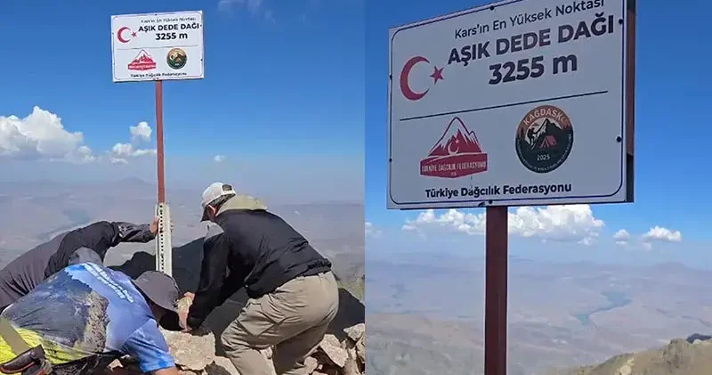 Kars’ın en yüksek noktası Aşık Dede Zirvesi olarak belirlendi