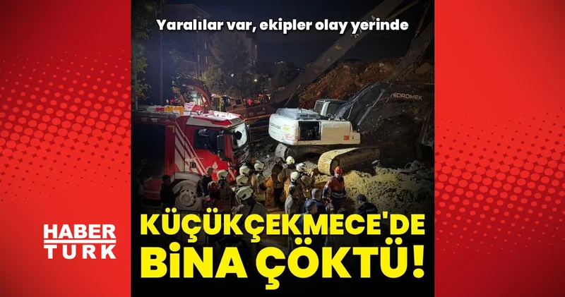 İnönü Mahallesi’nde kentsel dönüşüm için yıkılan binada çökme yaşandı, 2 kişi yaralandı