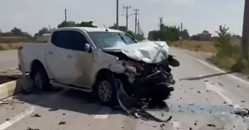 Aksaray’da traktör ile pikap çarpıştı: 2 yaralı