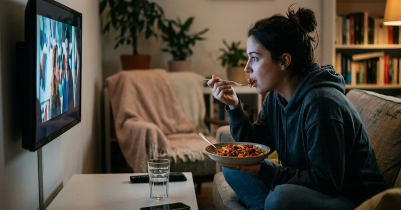 Psikolojiye göre bir şey izlerken yemek yiyenler yandı: Fark edilmiyor Sözcü Gazetesi