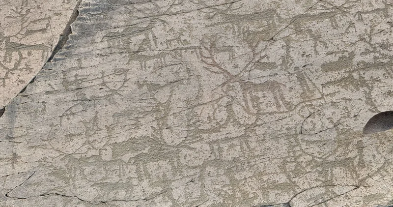 Kars taki kaya resimleri binlerce yıllık yaşamın izlerini taşıyor