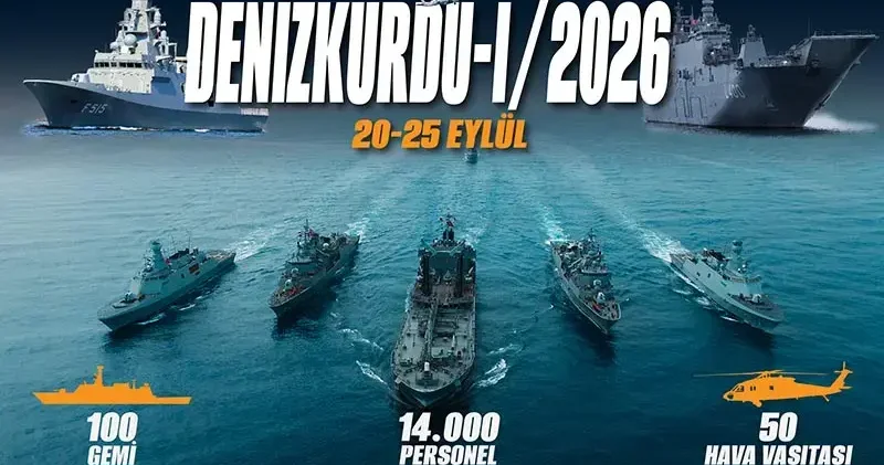 MSB den 100 gemi ile Denizkurdu I/2026 Tatbikatı