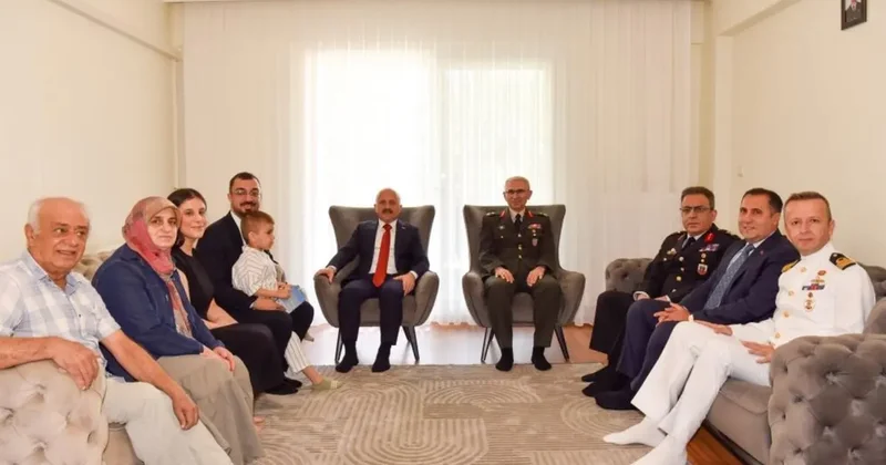 Aydın Valisi Varol, gazi Çakır ve ailesiyle bir araya geldi