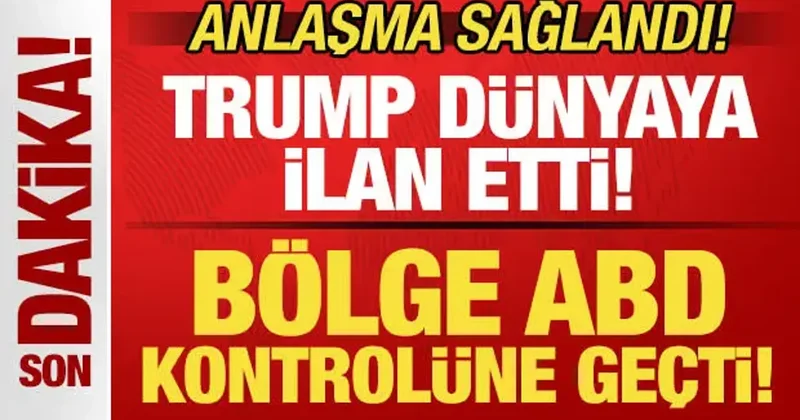 Trump tüm dünyaya ilan etti! ABD, Danimarka ve Grönland ile anlaştı! ABD kontrolüne geçti