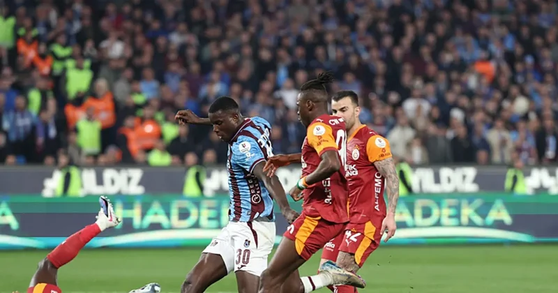 TRABZONSPOR GALATASARAY CANLI Süper Lig de dev maç: Trabzonspor ile Galatasaray karşılaşıyor! İşte 11 ler...