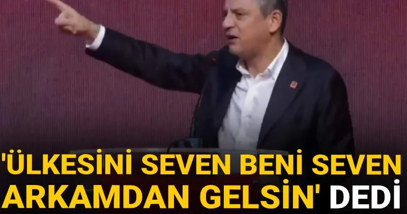 Özgür Özel Ülkesini seven beni seven arkamdan gelsin dedi salon yıkıldı!
