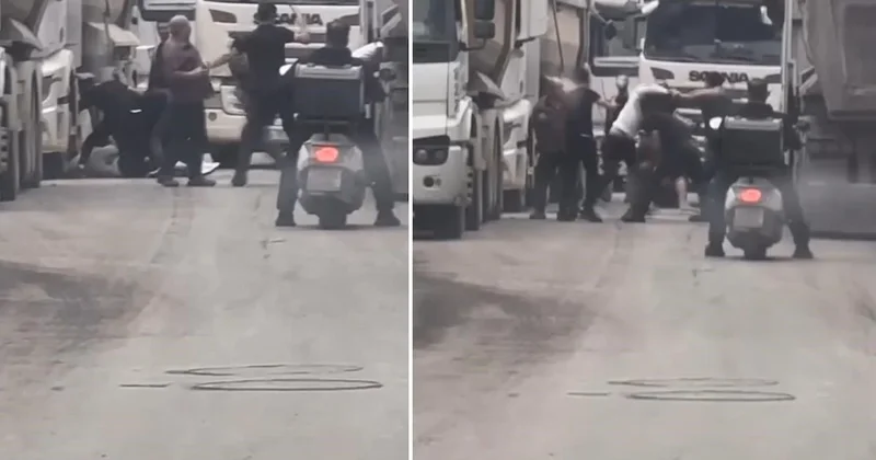 TIR cıların kavgasında meydan savaş alanına döndü Sözcü Gazetesi