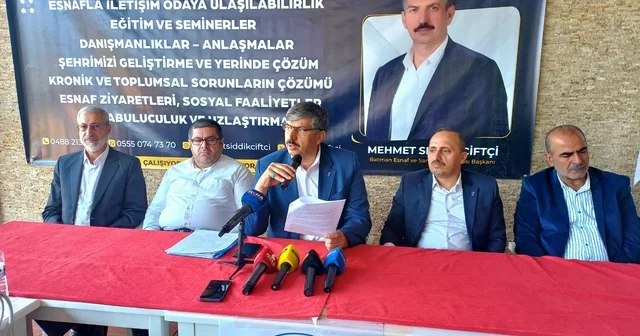 Batman Esnaf ve Sanatkarlar Odası Başkanı Çiftçi gazetecilerle bir araya geldi Batman Haberleri
