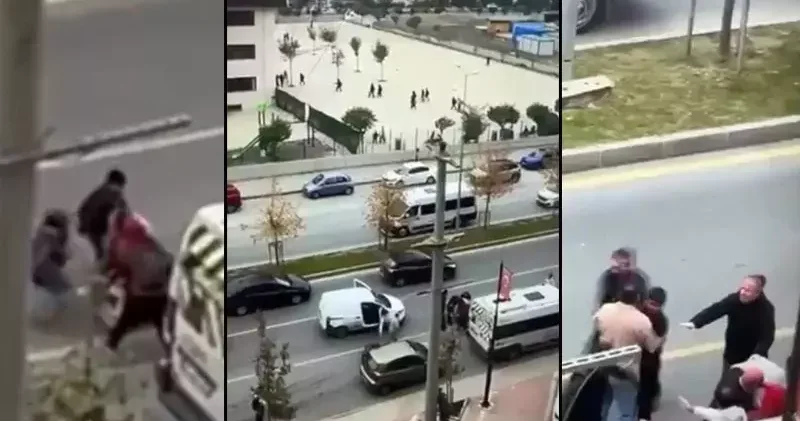 Başakşehir de neden sinyal vermiyorsun diyen babaya çocuğunun yanında saldırdı