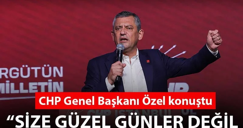 CHP İstanbul 39. Olağan İl Kongresi... Özgür Özel: Bu ülkede artık değişim zamanı gelmiştir