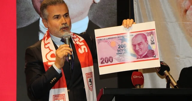 YRP li Kılıç: 200 TL lik banknotun altında devleti zarara uğratmaktan tutuklanan bir adamın imzası bulunuyor Samsun Haberleri