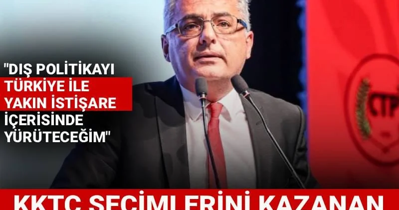 KKTC seçimleri kazanan Erhürman dan ilk açıklama: Dış politikayı Türkiye ile yakın istişare içerisinde yürüteceğim