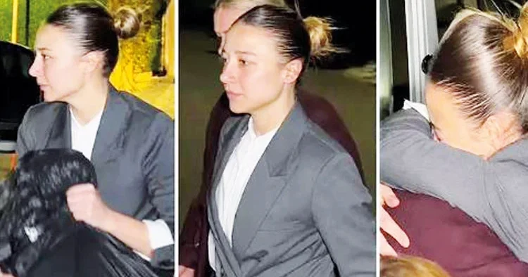 Alyena tahliye oldu, annesine sarılıp ağladı