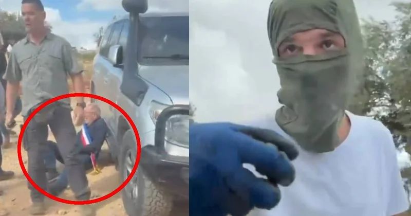 İsrailli yerleşimciler ziyarete gelen Fransız başkanı metal sopalarla dövdü Sözcü Gazetesi