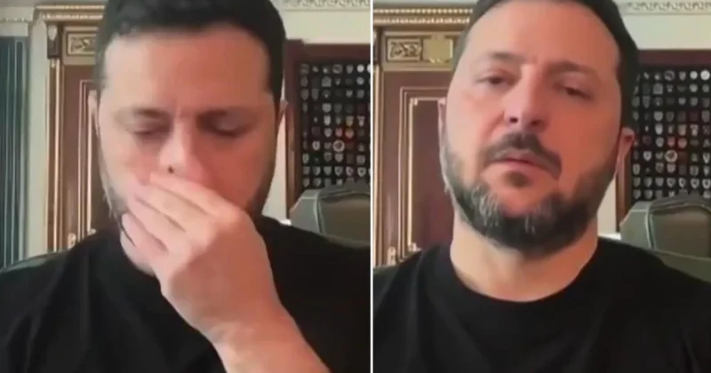 Zelenski nin canlı yayındaki hareketi kafaları karıştırdı