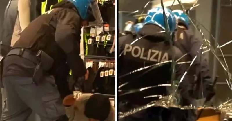 İtalyan polisinden yağmacılara suç üstü: Çaldıklarını götüremeden yakalandılar