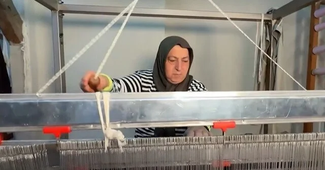 Kemaliye nin asırlık dokuma geleneği Gazenne kumaşıyla yaşatılıyor Erzincan Haberleri Habertürk Yerel Haberler