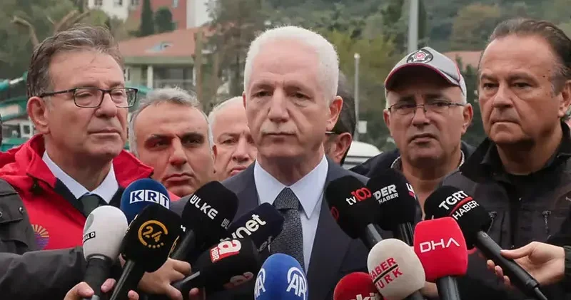 Vali Davut Gül: Kocaeli ve İstanbul da toplam 8 kişinin cesedi İstanbul da bulunmuş oldu