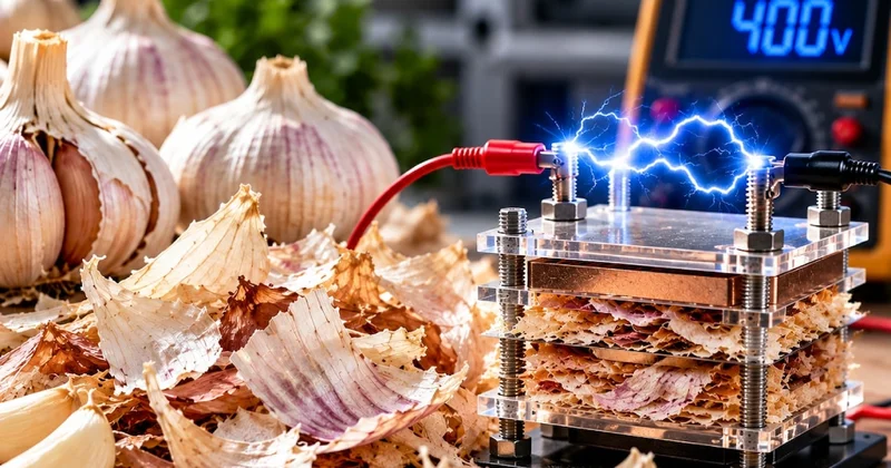 Sarımsak kabuklarından elektrik üretmeyi başardılar Sözcü Gazetesi