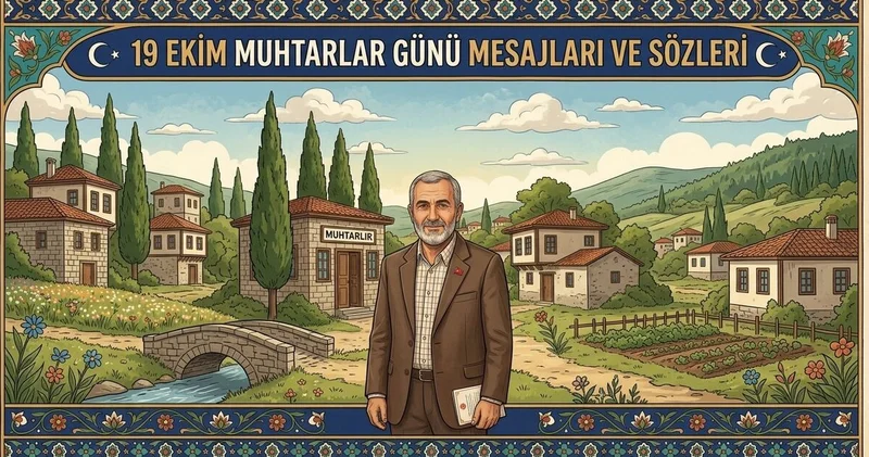 MUHTARLAR GÜNÜ MESAJLARI Kısa, anlamlı, içten, duygusal, en güzel, resmi ve kurumsal 19 Ekim Muhtarlar Günü kutlama mesajları ve sözleri