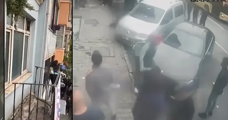 Beyoğlu’nda İmdat polis yok mu diye bağırdı; çıktığı otel tabelasından düşerek yaralandı