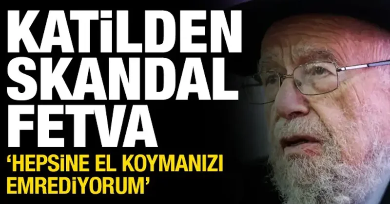 Haham Lior dan Batı Şeria da yağma fetvası