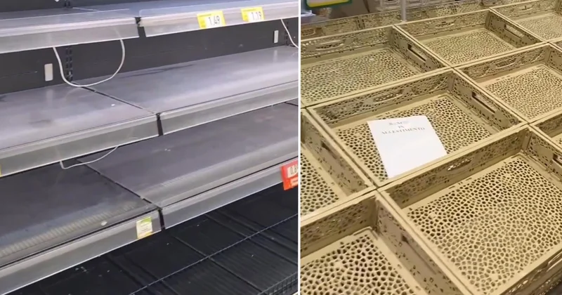 İtalya da protestolar büyüyor, market rafları da boşaldı