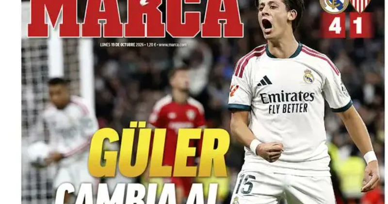 İspanya Arda Güler i konuşuyor! Attığı gol manşetleri süsledi Sözcü Gazetesi