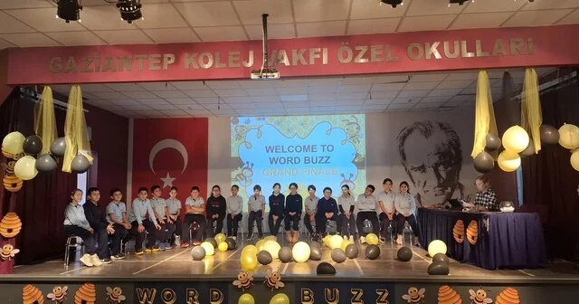 GKV li miniklerden İngilizce kelime şöleni Word Buzz Yarışması nefes kesti Gaziantep Son Dakika Haberleri Habertürk Yerel Haberler