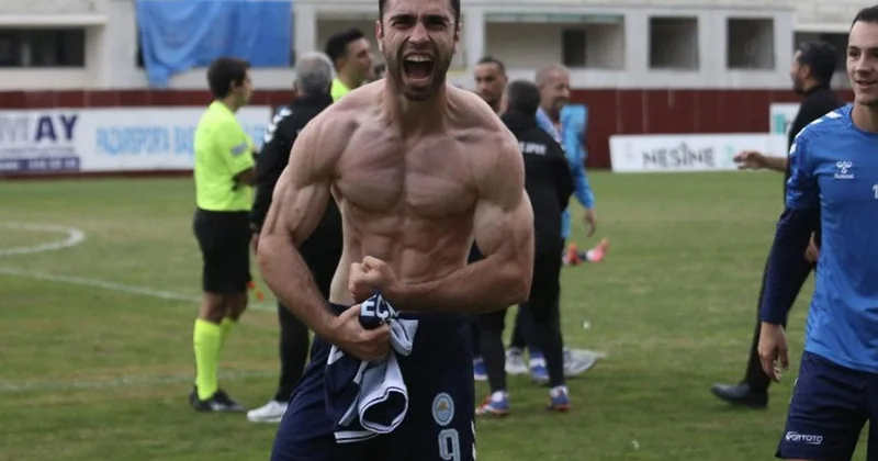 21 yaşındaki futbolcunun gol sevinci olay oldu